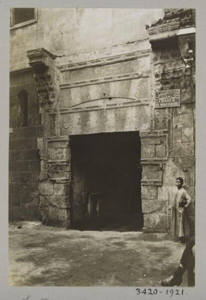 K.A.C. Creswell, The entrance of the wikala of Mamluk Amir Taghri Bardi, Cairo