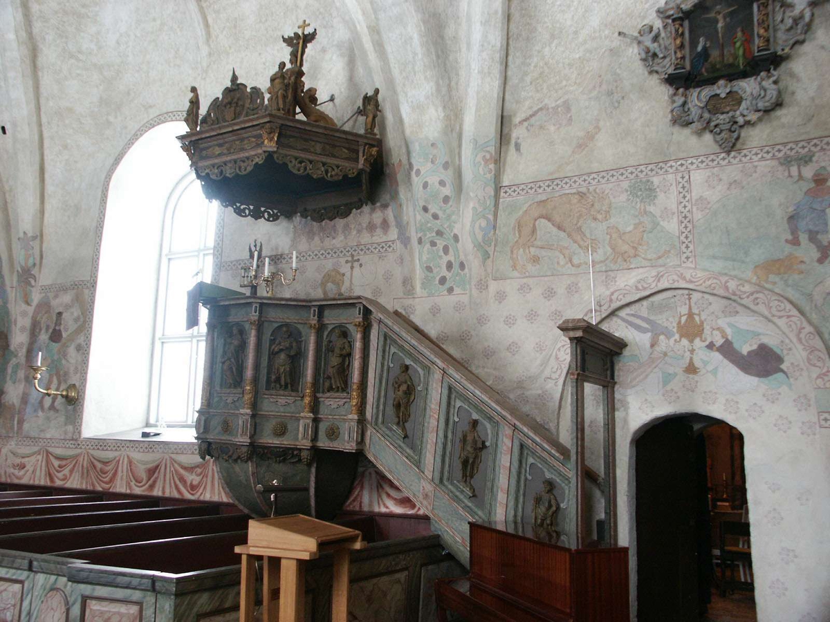 Johan Dellbeck, Interior of Husby-Sjutolfts Church, Uppland 2004