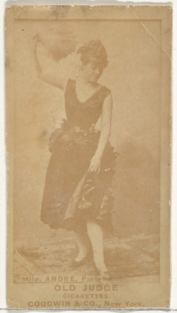 Goodwin & Company, Mlle. Andre, Paris, from the Actors and Actresses series (N171) for Old Judge Cigarettes