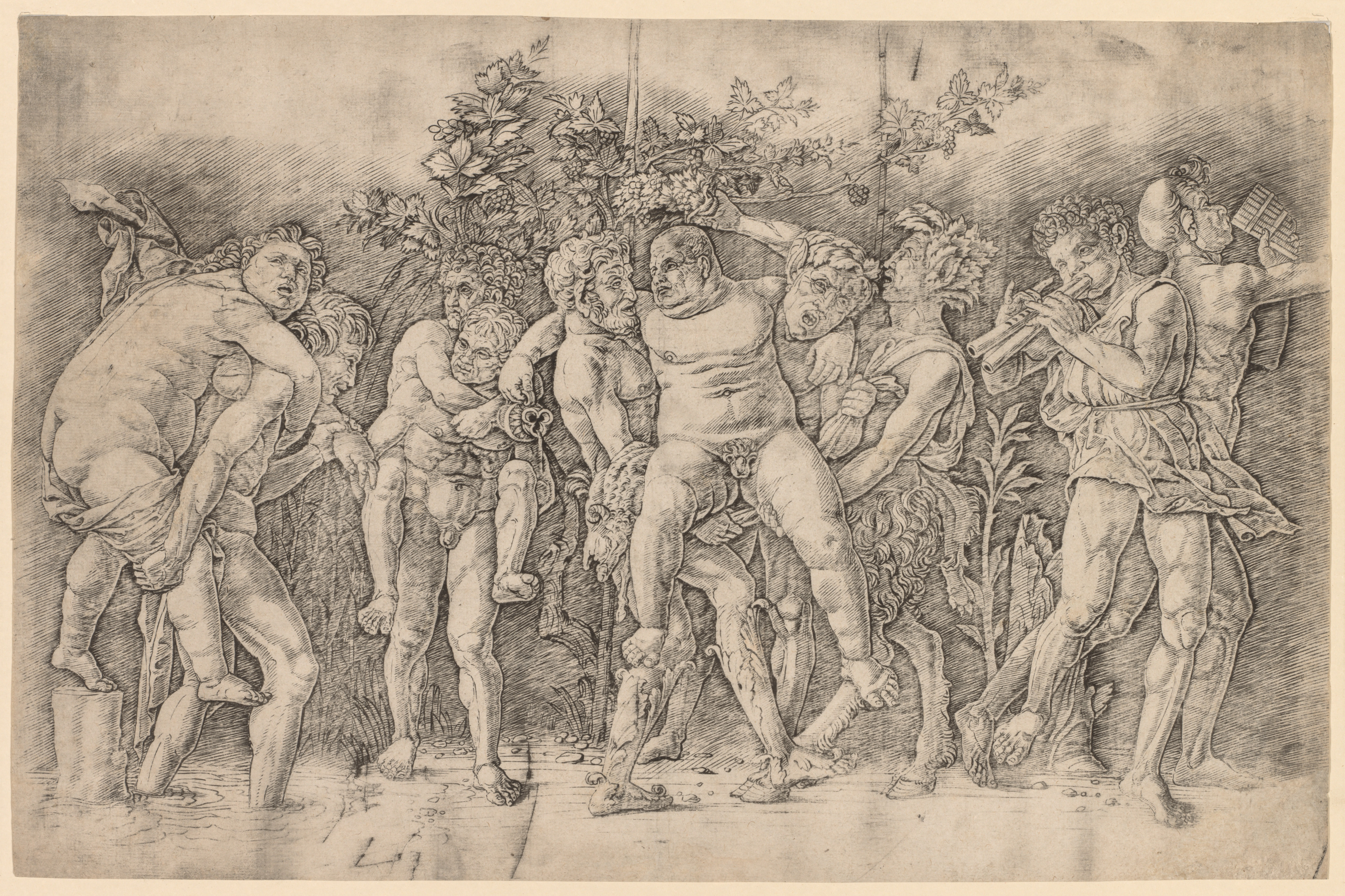 Andrea Mantegna, Bacchanal with Silenus