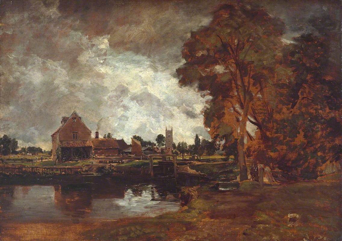 John Constable, Dedham Lock and Mill