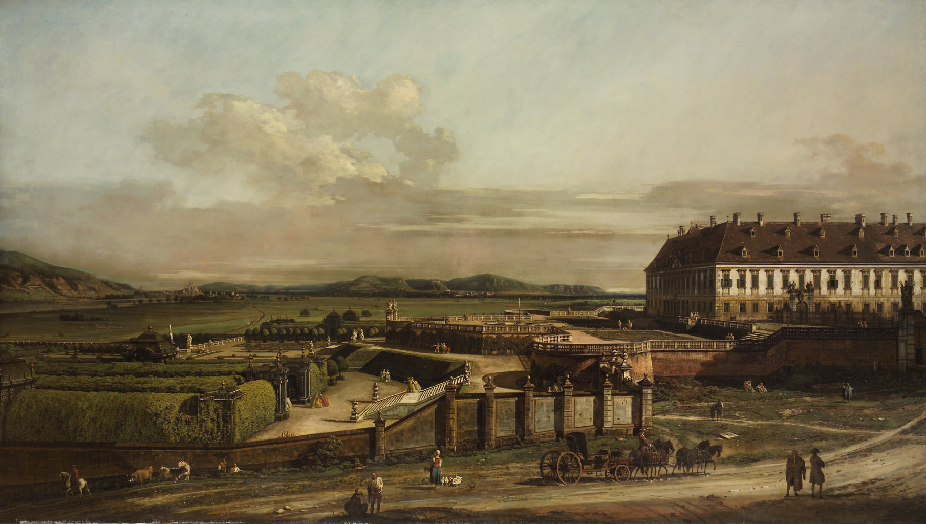Bernardo Bellotto, Schlosshof Castle as