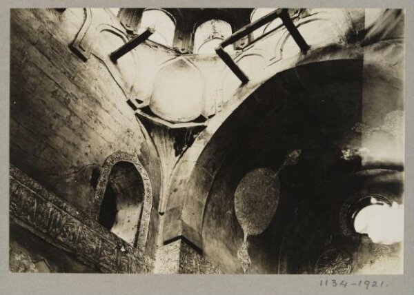 K.A.C. Creswell, Dome pendentive at the mausoleum of Mamluk Sultan Kujuk, Mosque of Aqsunqur al-Nasiri, Blue Mosque, Cairo