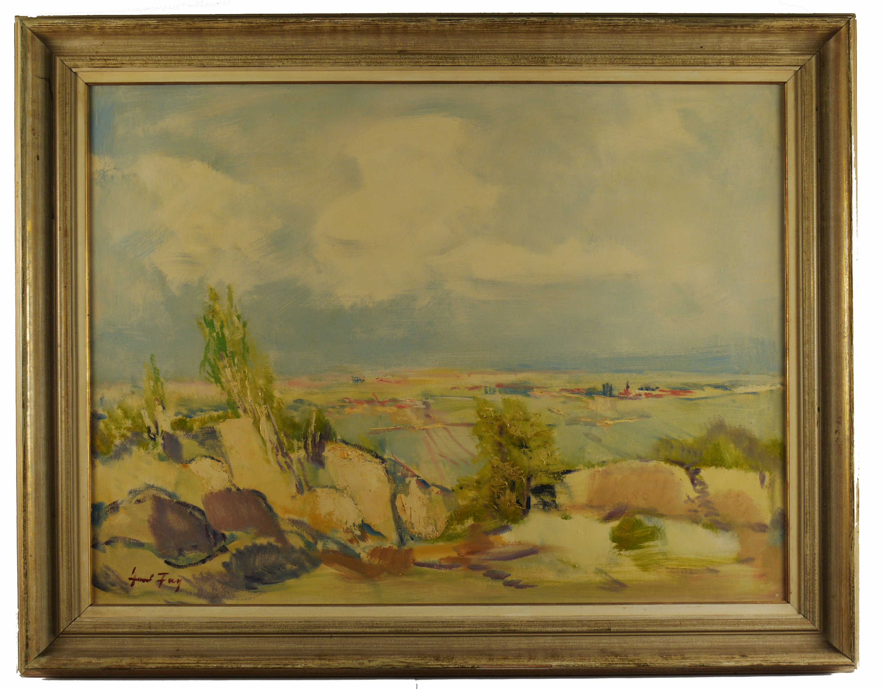 Hanns Fay, Blick von Leistadt in die Rheinebene