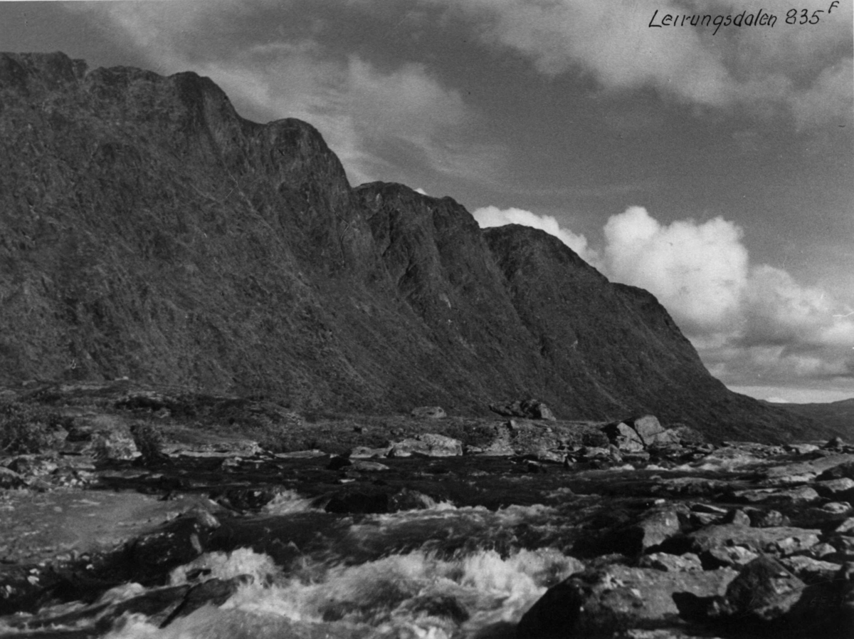 Anders Beer Wilse, Jotunheimen, Leirungsdalen, Landskap