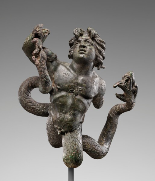 Unknown, Statuette of a Snake-legged Giant