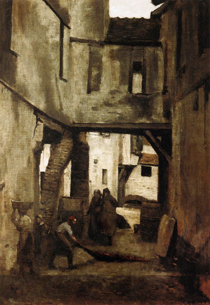 Jean-Baptiste Camille Corot, The Tanneries of Mantes