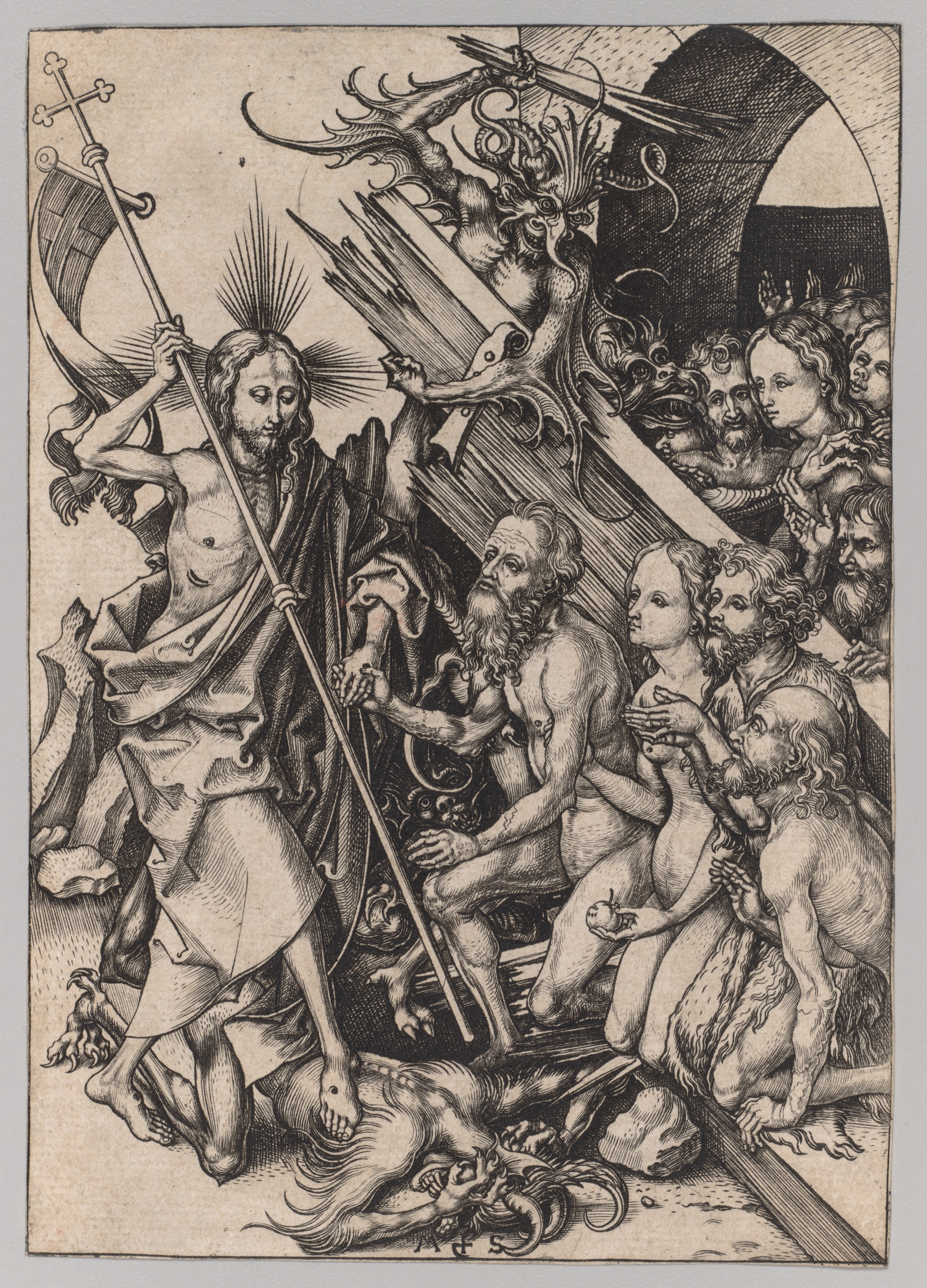 Martin Schongauer, The Passion: Christ in Limbo