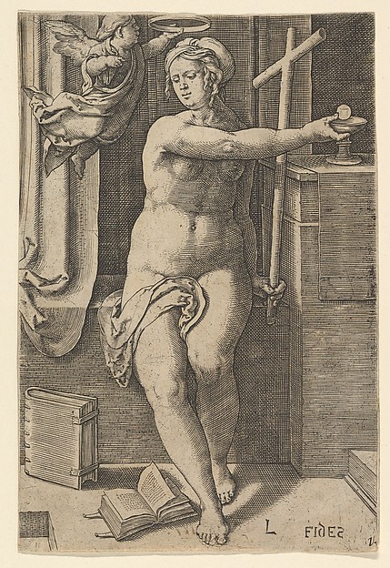 Lucas van Leyden, Faith (Fides), from "The Seven Virtues"