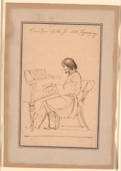 Johan Thomas Lundbye, G.C. Freund ved klaveret