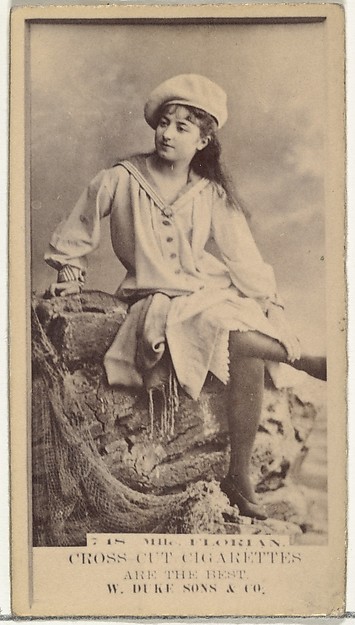W. Duke, Sons & Co., Card Number 718, Miss Florian, from the Actors and Actresses series (N145-3) issued by Duke Sons & Co. to promote Cross Cut Cigarettes