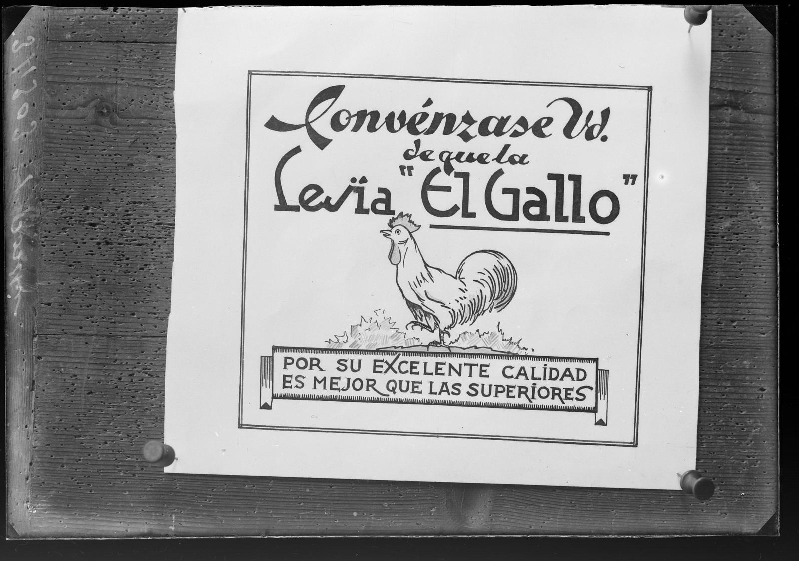 Desconegut, [Advertising poster of bleach the Gallo]