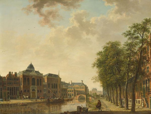 Hendrik Keun, View of the Houtmarkt, Amsterdam
