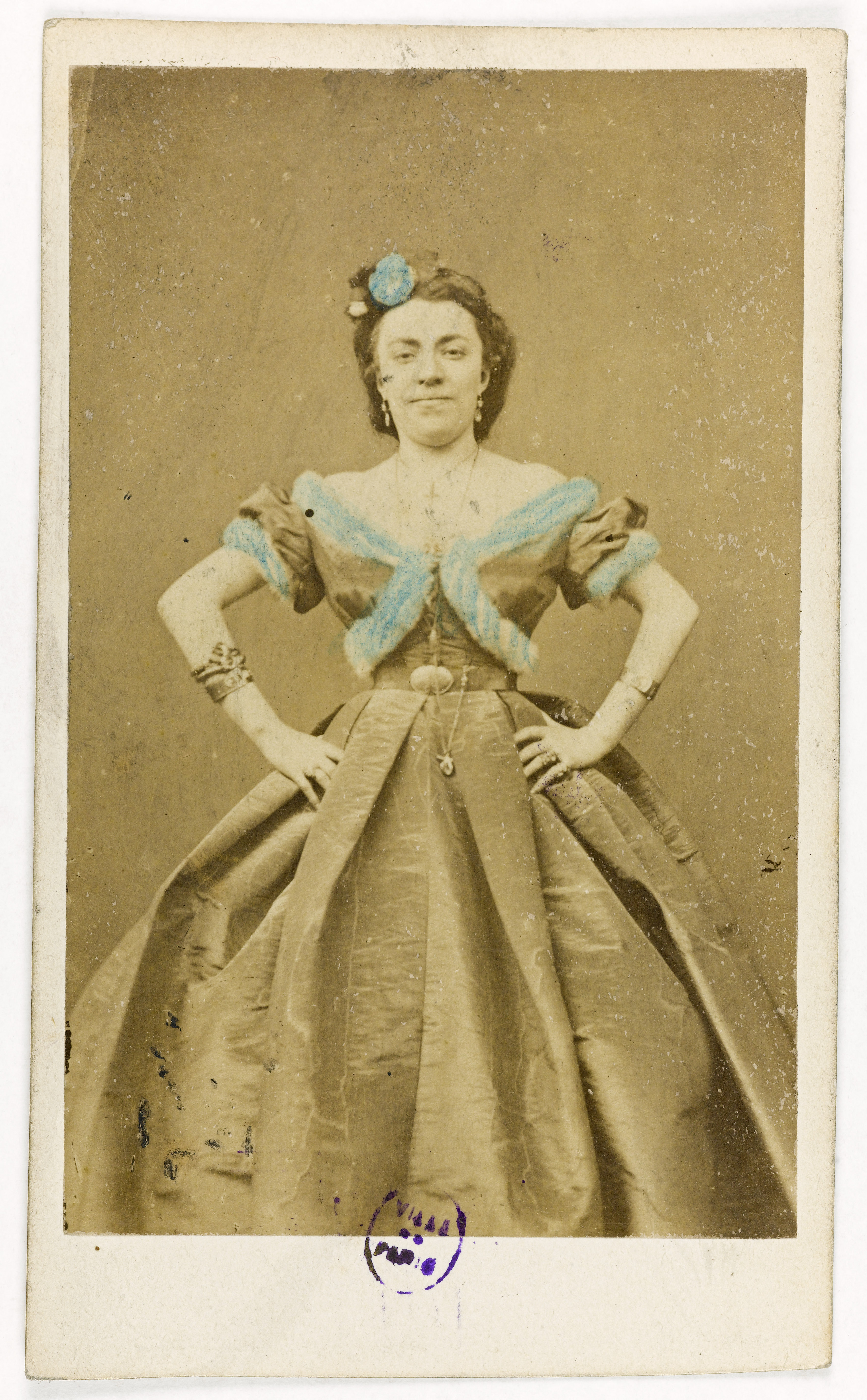 Anonyme, Portrait de Thérésa, (Emma Thérèse dite Valadon, épouse de Mr Guilloreau, 1837-1913), chanteuse comique.