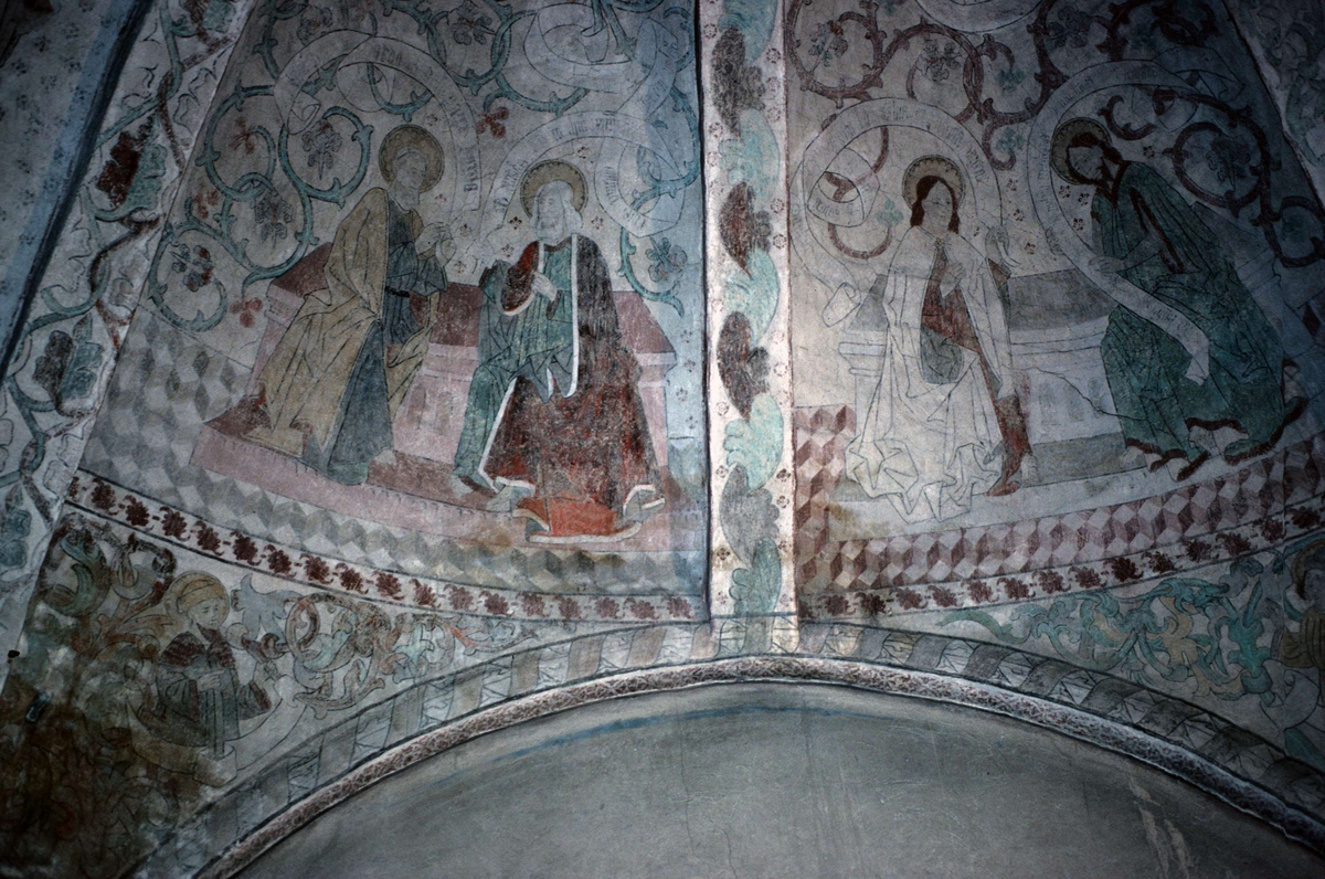 Rune Hammarling, Lime painting in Viksta Church, Viksta parish, Uppland 1986