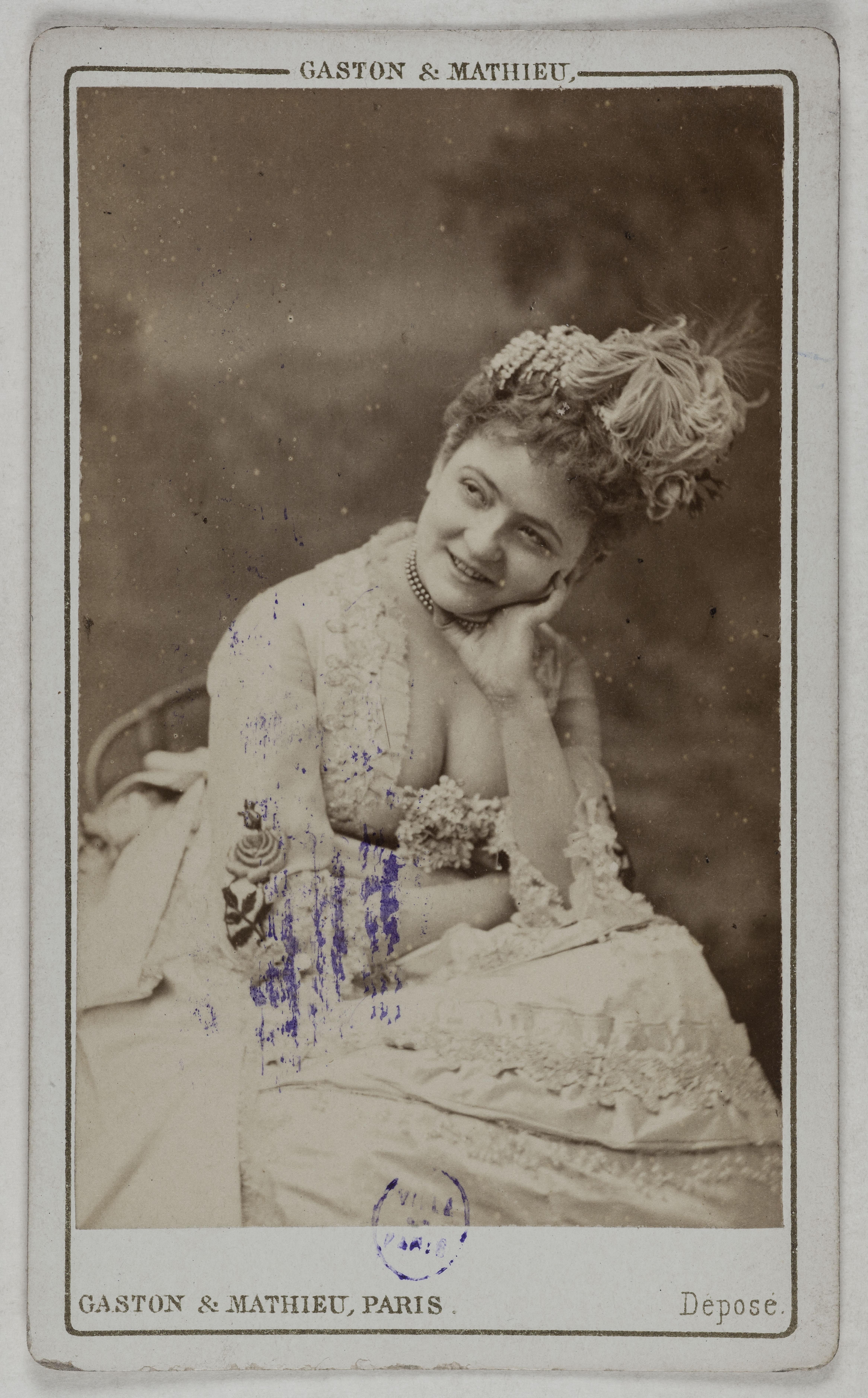 Gaston & Mathieu, Portrait de Désirée, (née Pochonnet), (?-1861), (actrice)