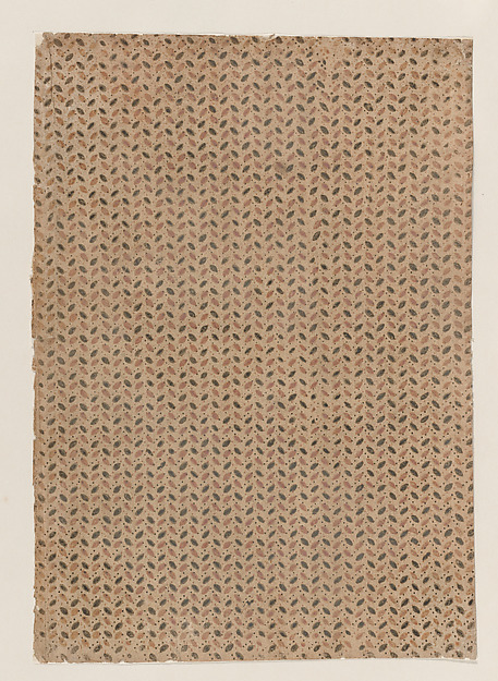 Anonymous, Sheet with overall pattern of dots and ovals