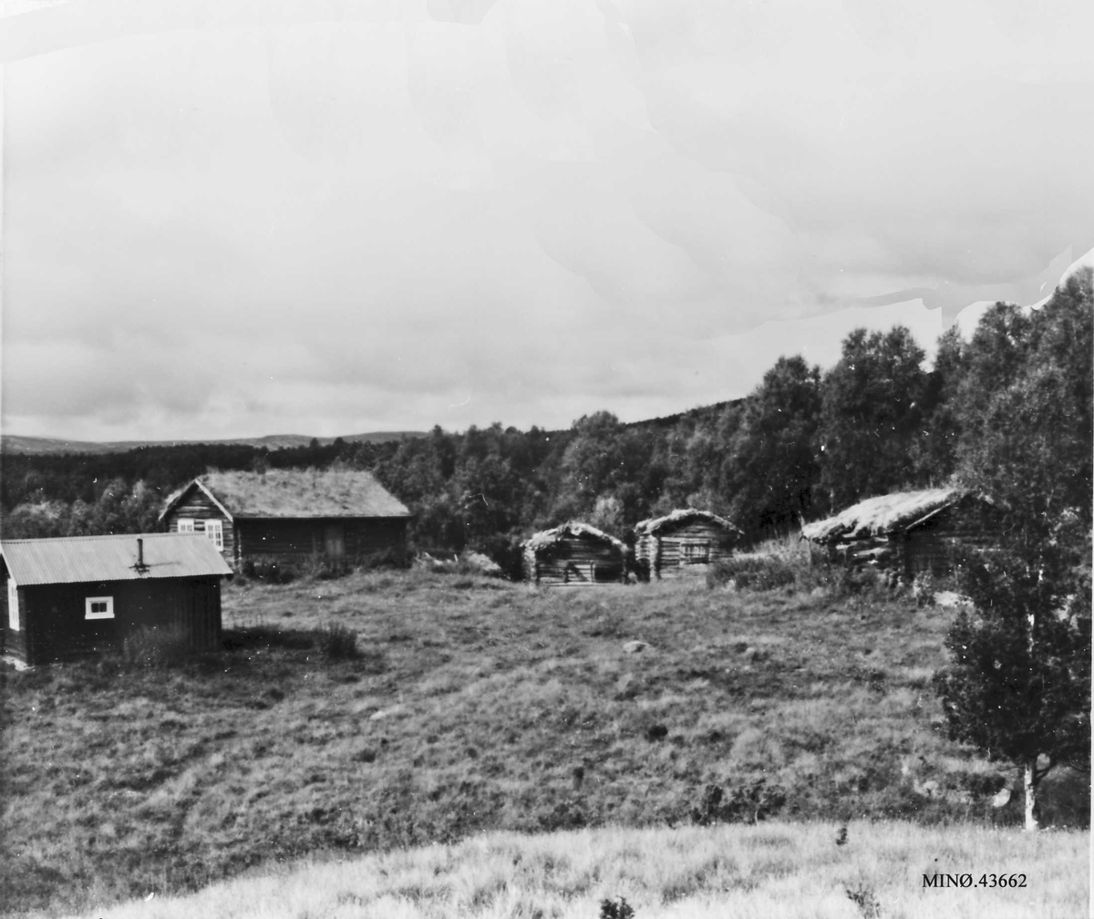 Rachel Haarseth, Seterhus, løe, bygninger, naturforhold.