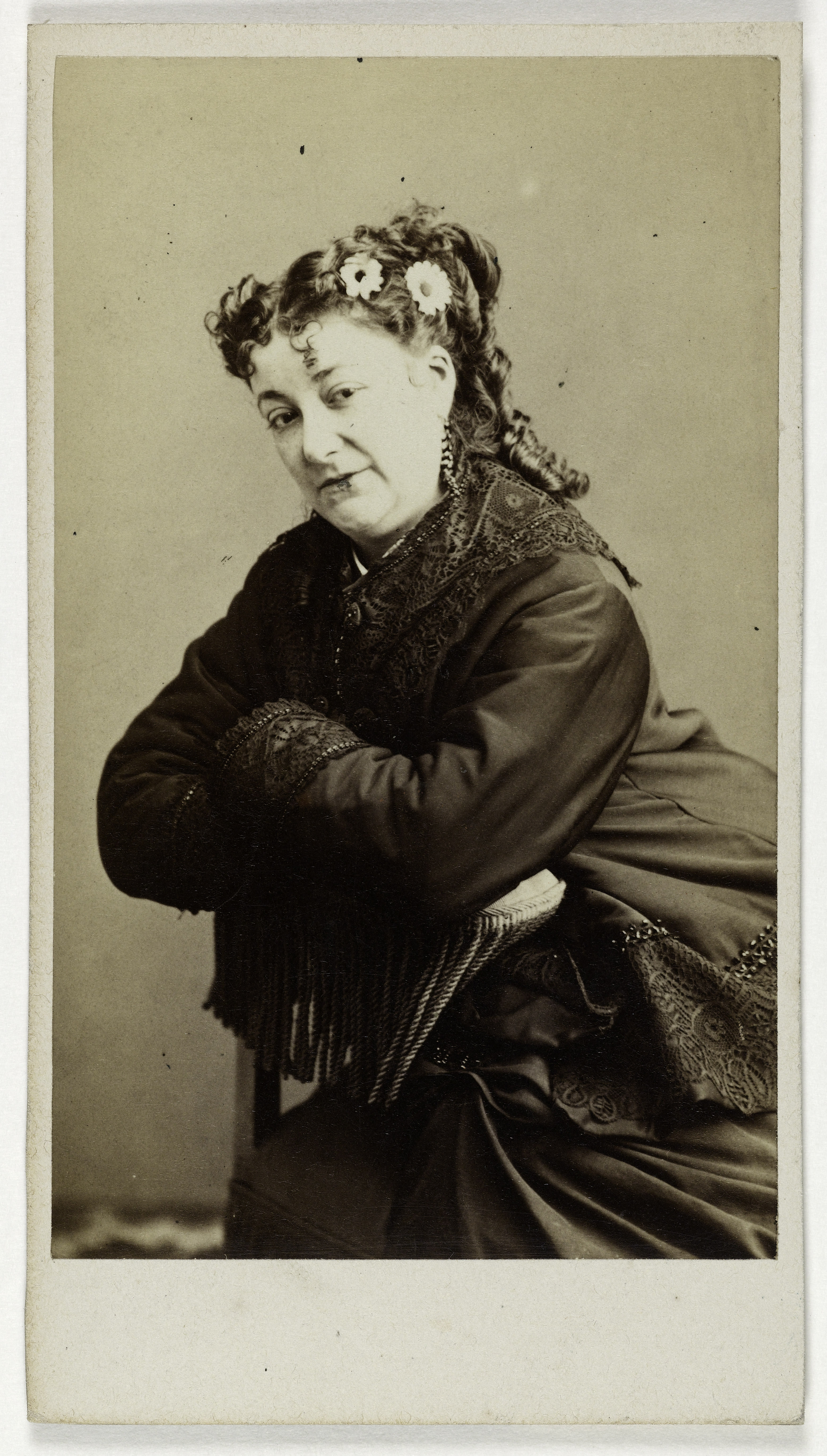 Numa Fils, Portrait d'Elisabeth de Géraudon ou Gérandon, (dite aussi Volnay), (-1896), (actrice)