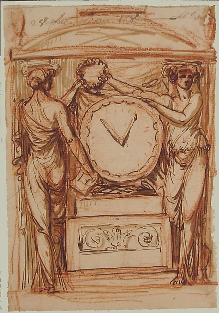 Anonymous, French, 18th century, Design for a Clock