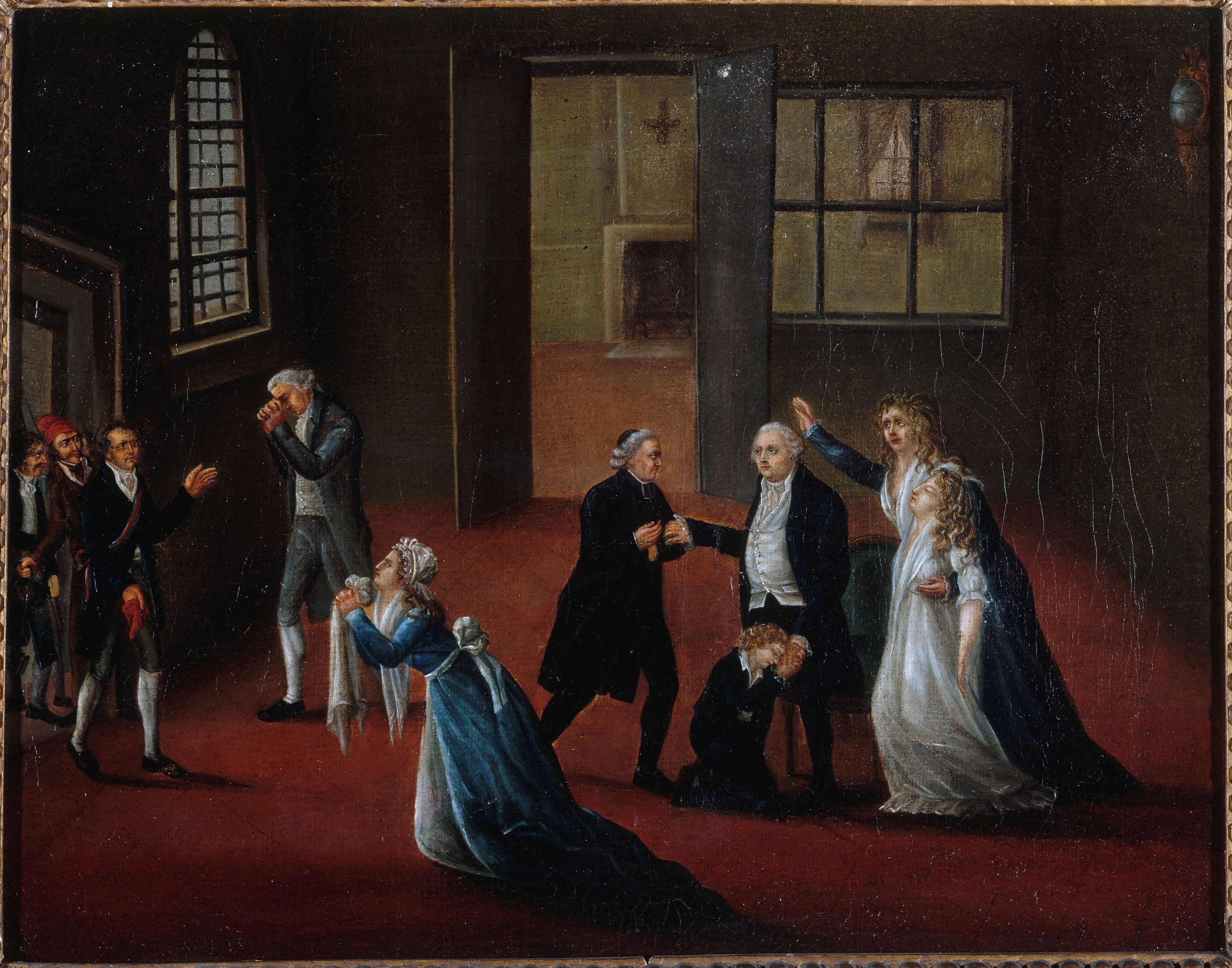 Anonyme, Adieux de Louis XVI à sa famille, le 20 janvier 1793