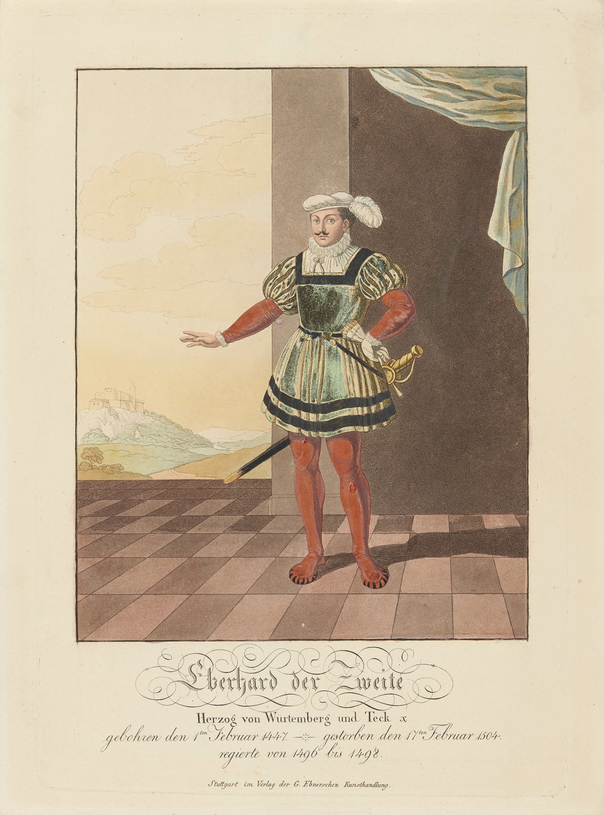 Georg Ebner, Bildnis Herzog Eberhard II. von Württemberg