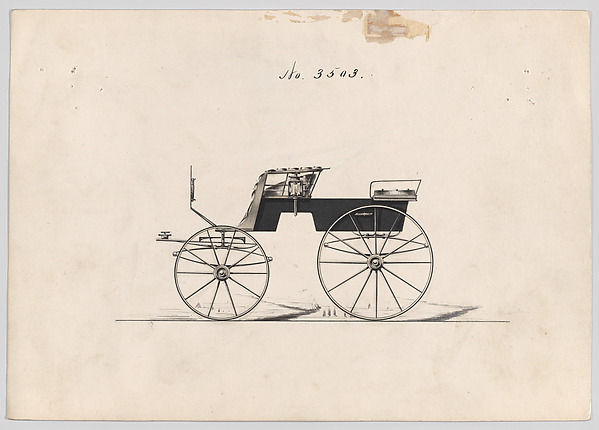 Brewster & Co., Design for T-Cart, no. 3503