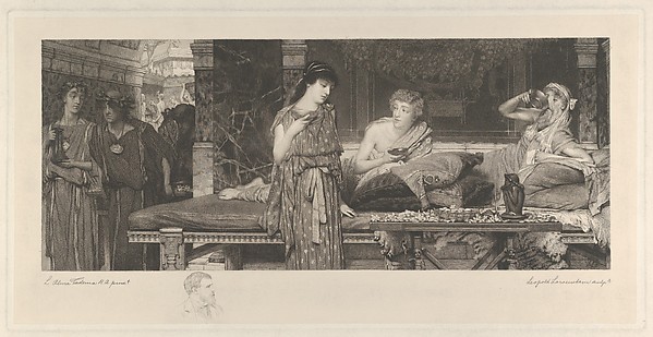 Sir Lawrence Alma-Tadema, The First Course–The Dinner