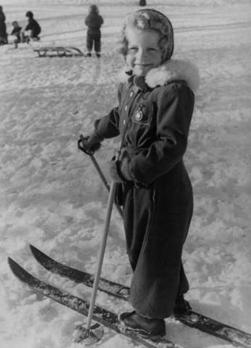 Anders Beer Wilse, Barn på ski.