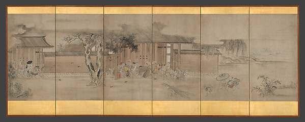 Hanabusa Itchō, Taking Shelter from the Rain