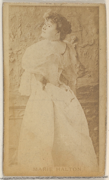 Allen & Ginter, Marie Halton, from the Actors and Actresses series (N45, Type 8) for Virginia Brights Cigarettes