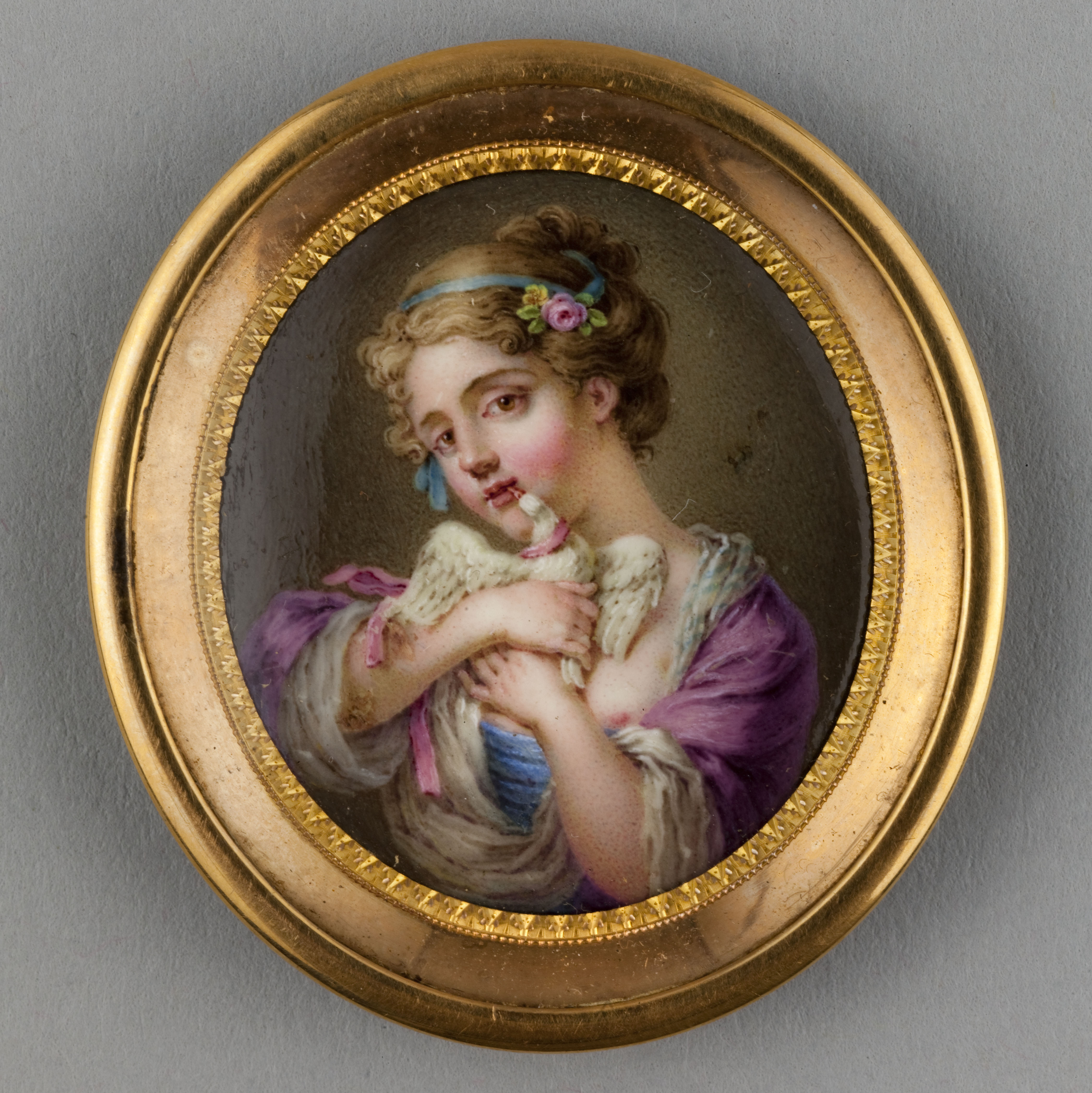 Ecole française, Jeune fille à la colombe