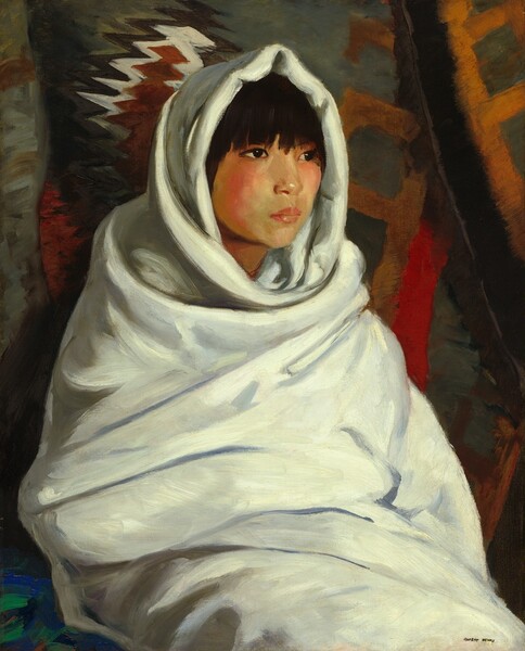 Robert Henri, Indian Girl in White Blanket