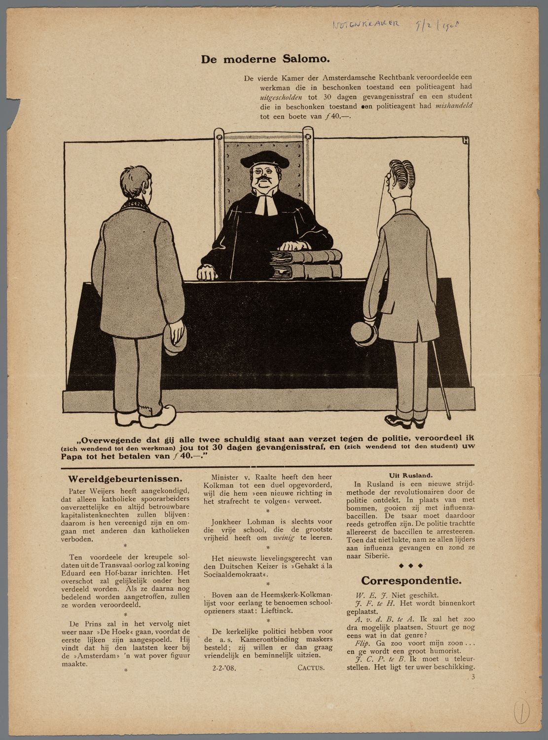 Hahn, Albert,draughtsman., De moderne Salomo