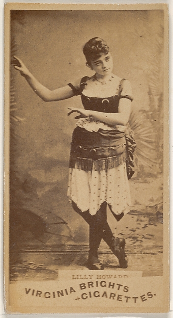 Allen & Ginter, Lilly Howard, from the Actors and Actresses series (N45, Type 1) for Virginia Brights Cigarettes