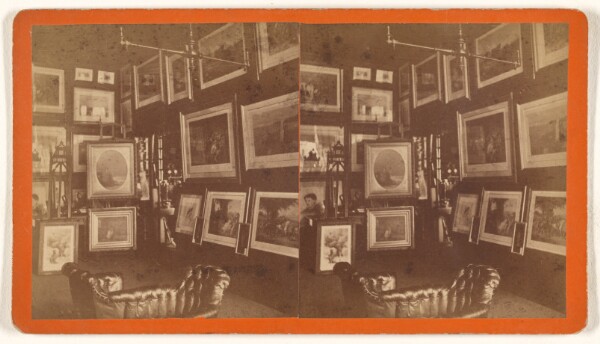 Unknown, View of one of the Three Rooms devoted to Pictures at Gill's "Art Store," and showing chiefly Engravings.