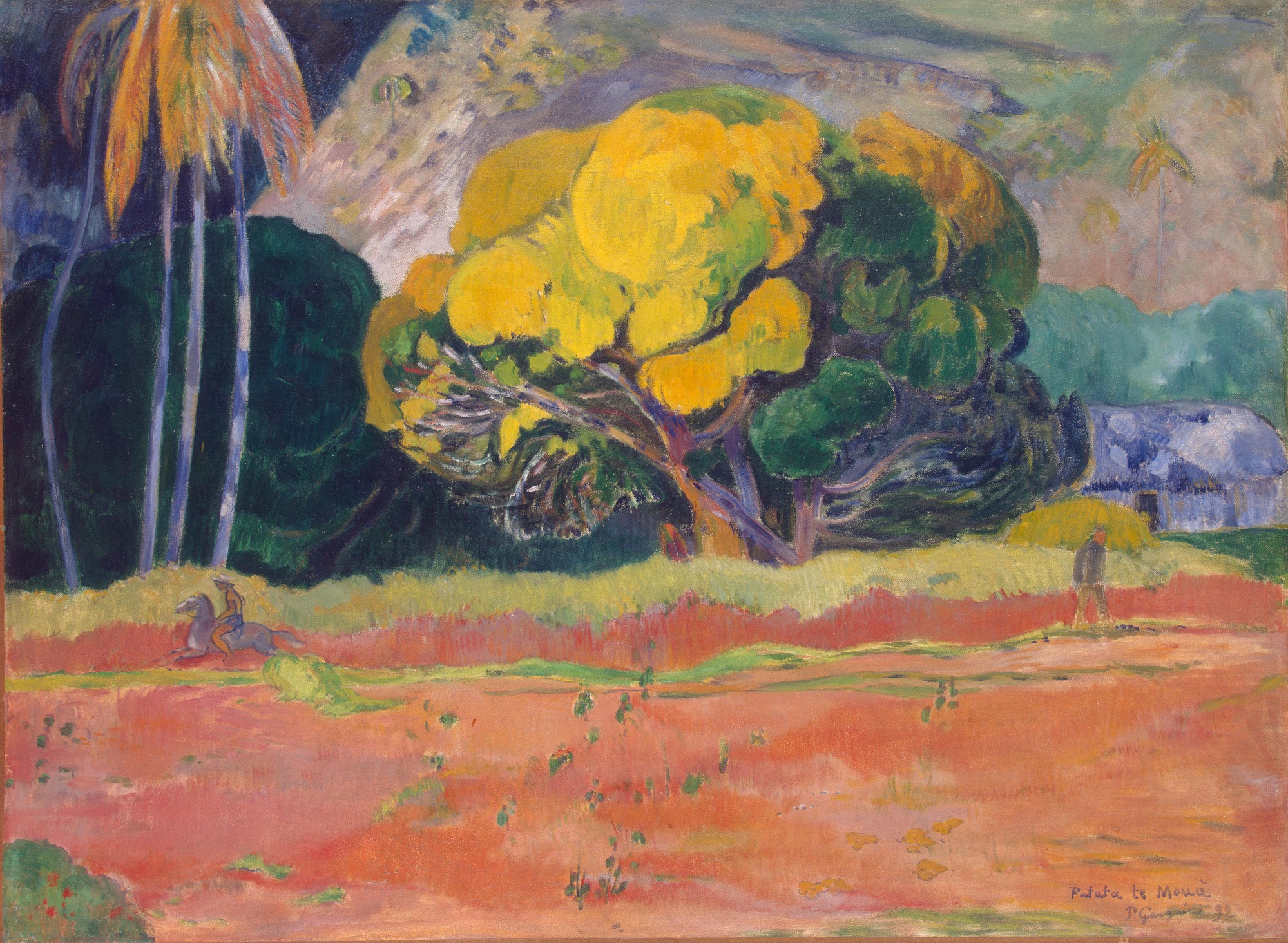 Paul Gauguin, Fatata Te Moua (At the Foot of a Mountain)