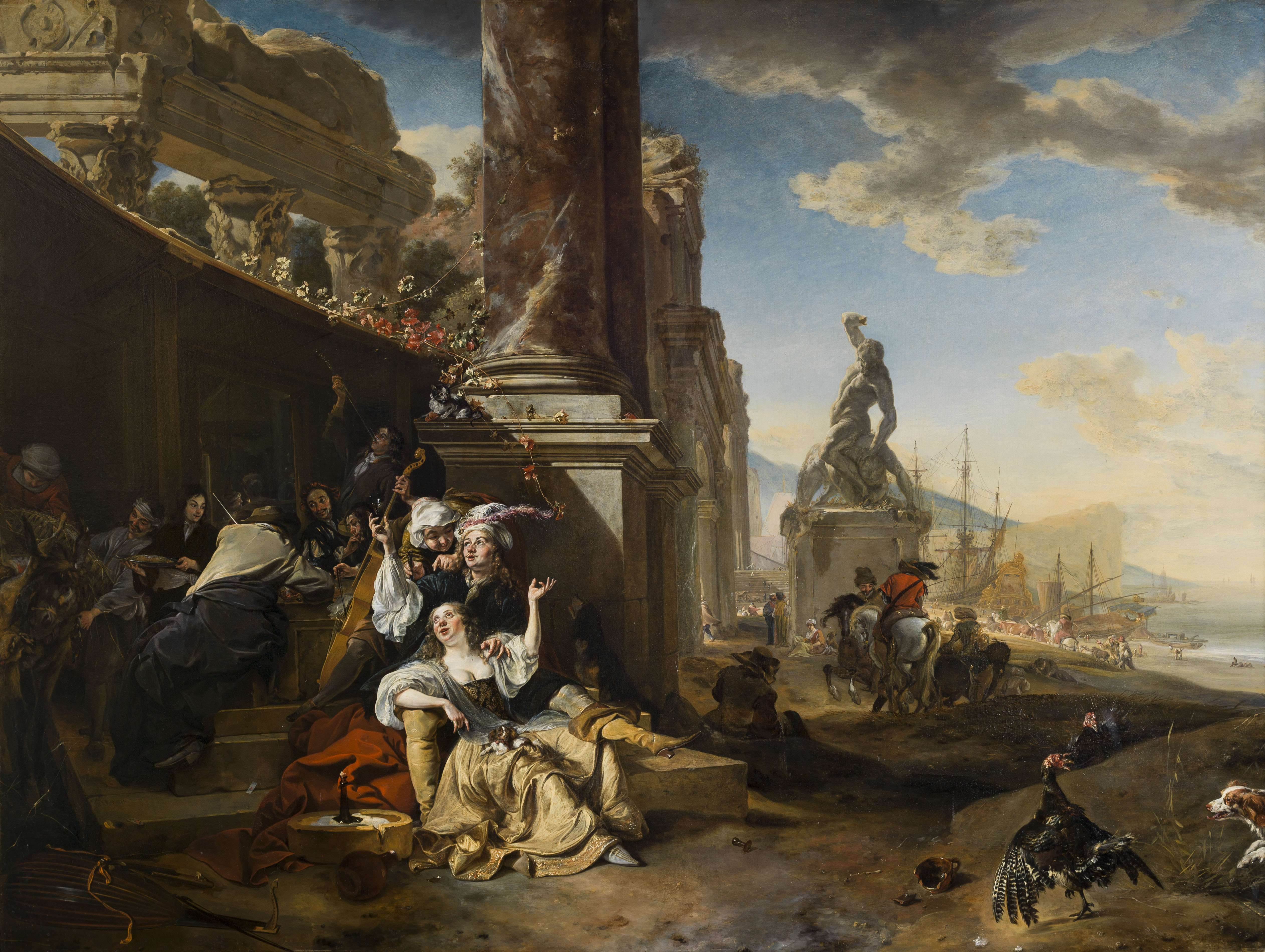 Jan Weenix, La Partie de plaisir