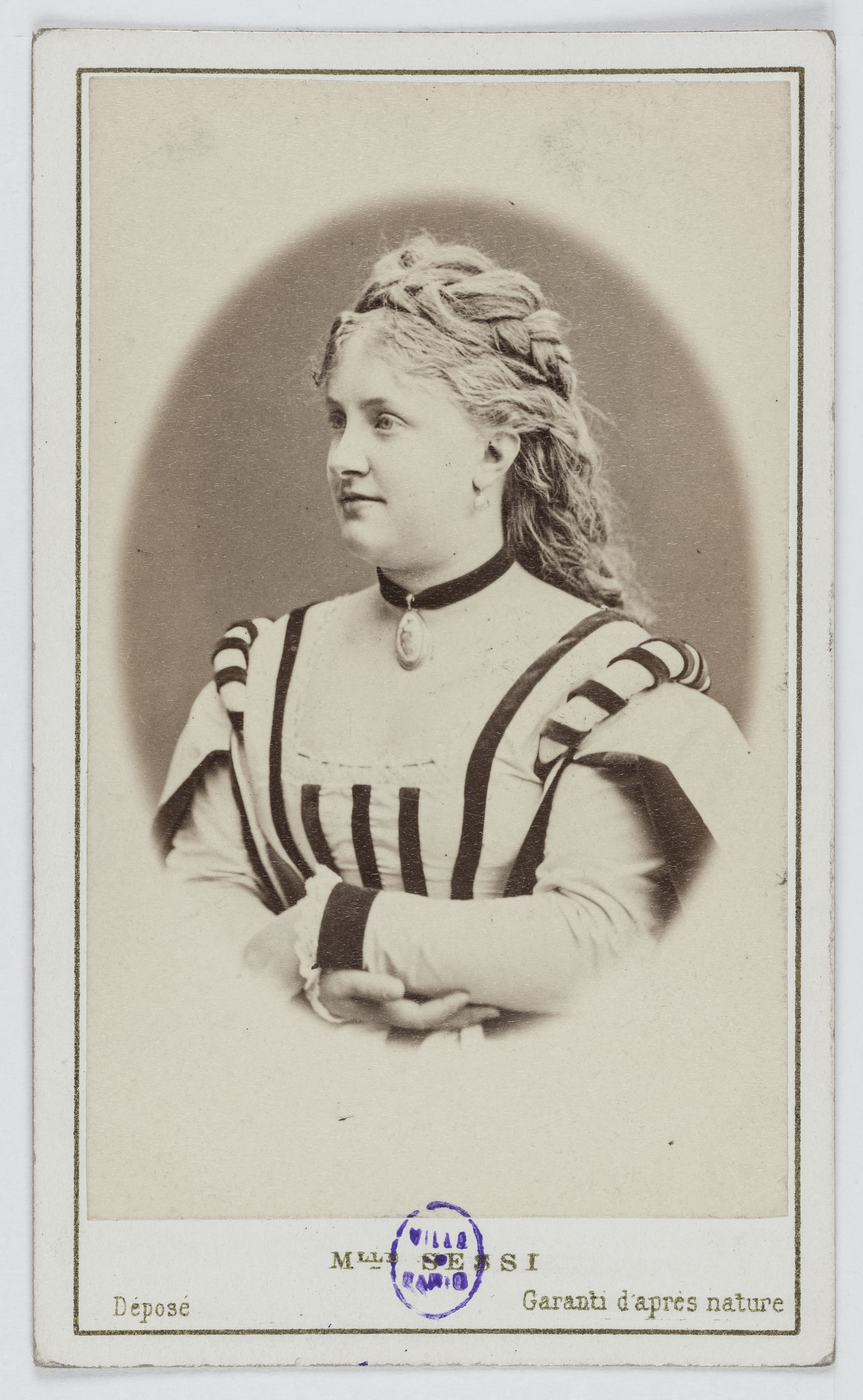 Charles Reutlinger, Portrait de Mathilde Sessi, soprano au Théâtre des Italiens en 1872 et à l'Opéra.