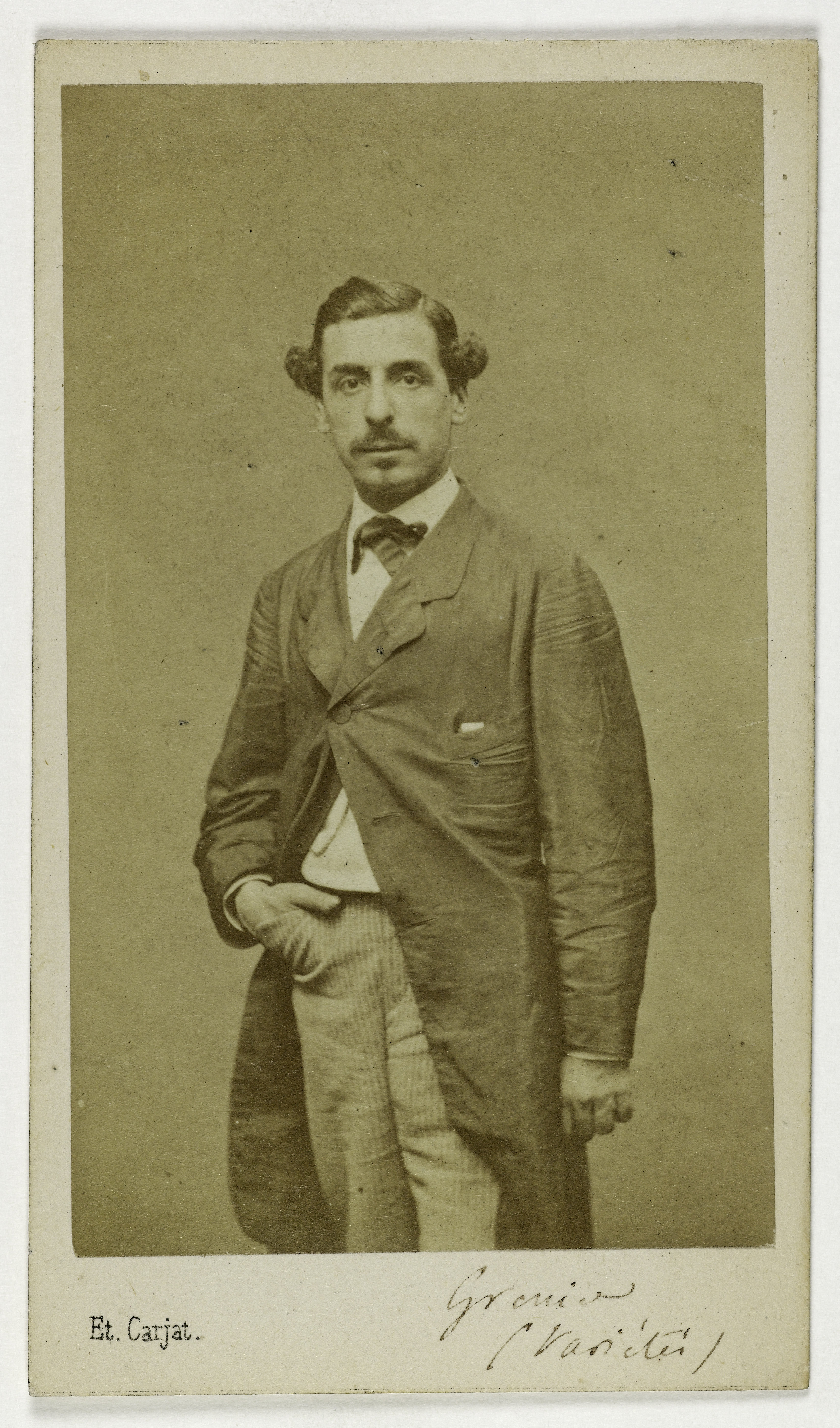 Carjat & Cie, Portrait de Grenier Pierre Eugène, (acteur)