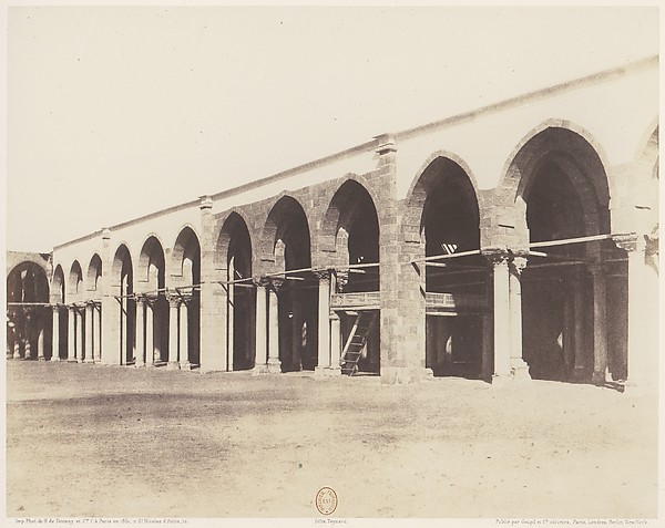 Félix Teynard, Le Kaire, Mosquée d'Amrou - Intérieur - Côté du Sanctuaire