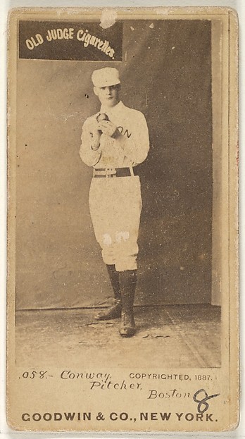 Goodwin & Company, Conway, Pitcher, Boston, from the Old Judge series (N172) for Old Judge Cigarettes
