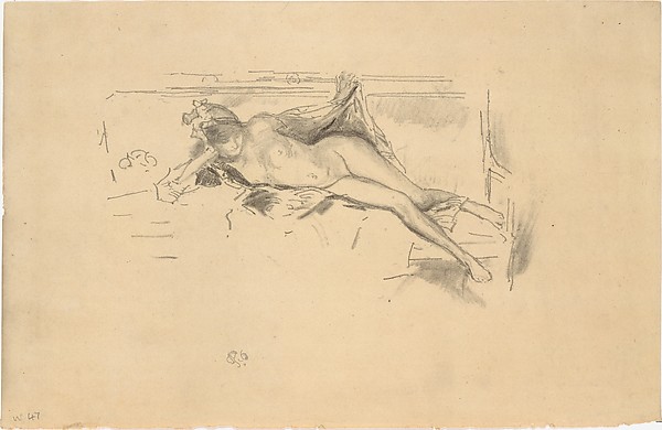 James McNeill Whistler, Nude Model Reclining (Nude Model Resting)