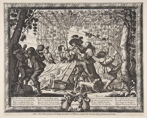 Abraham Bosse, Autumn, from "The Four Seasons" (Les Quatres Saisons)
