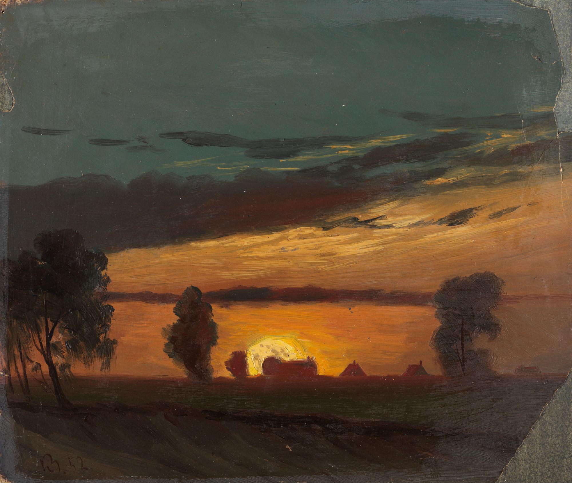 Knud Baade, Landscape in Sunset