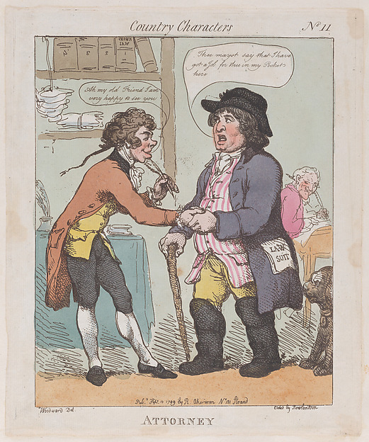Thomas Rowlandson, Attorney