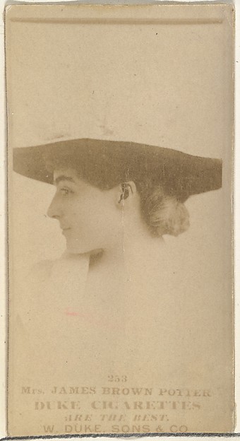 W. Duke, Sons & Co., Card Number 253, Mrs. James Brown Potter, from the Actors and Actresses series (N145-7) issued by Duke Sons & Co. to promote Duke Cigarettes