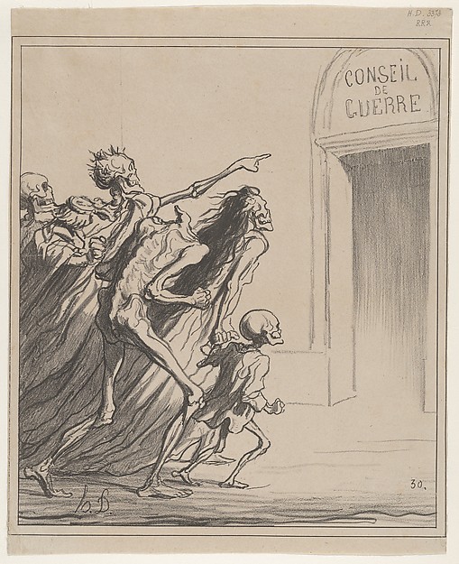 Honoré Daumier, The Witnesses - The War Council