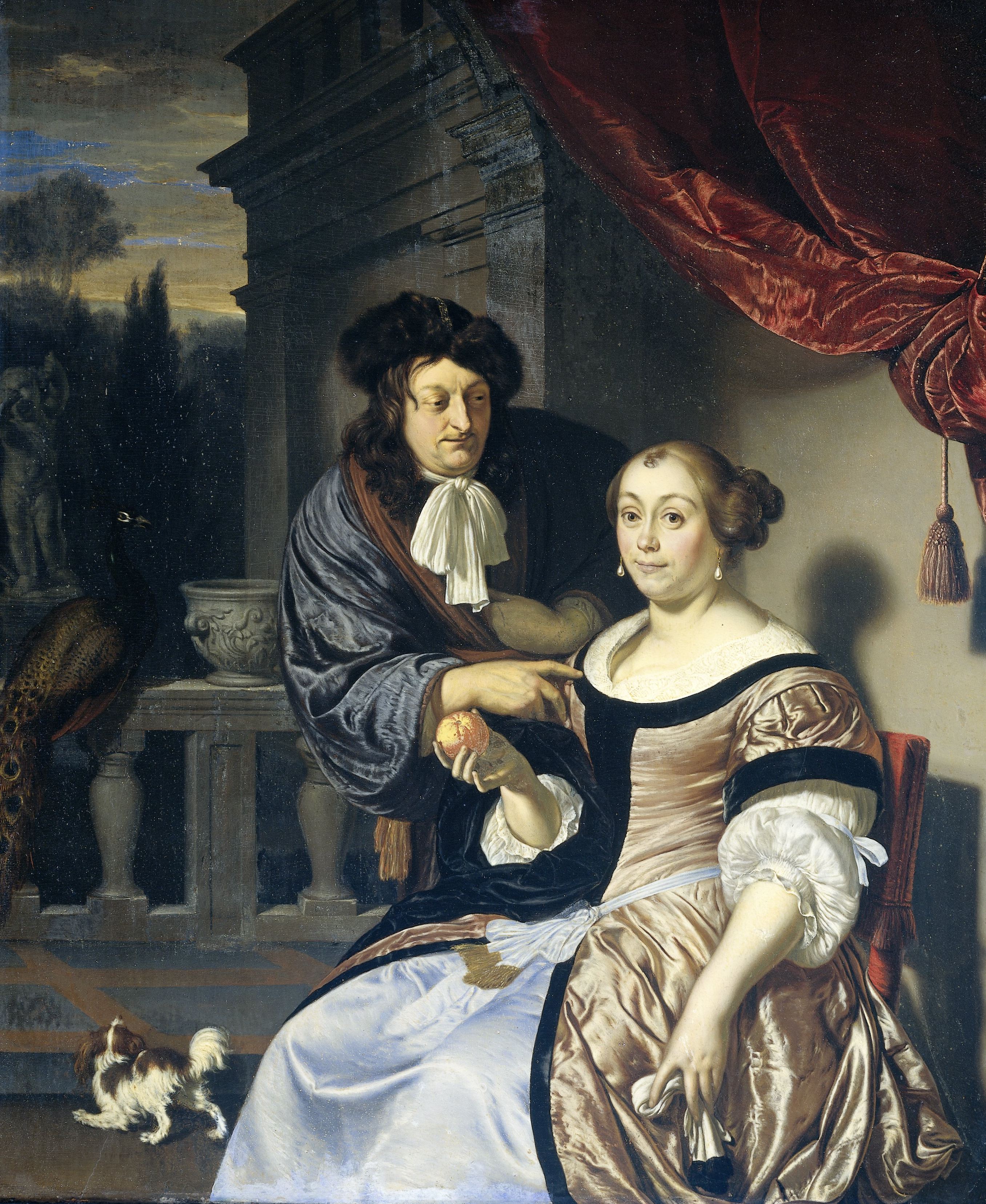 Frans van Mieris the Elder, A gentleman and a lady