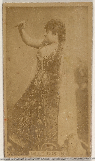 Allen & Ginter, Mlle. Dimitri, from the Actors and Actresses series (N45, Type 8) for Virginia Brights Cigarettes